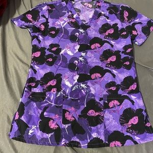 Floral Scrub top